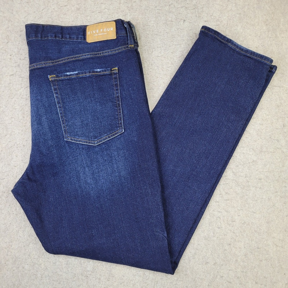 Five Four Los Angeles Jeans Men's 40x34 Dark Wash Straight Leg Back Pockets NEW‎